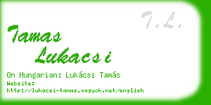 tamas lukacsi business card