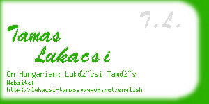 tamas lukacsi business card